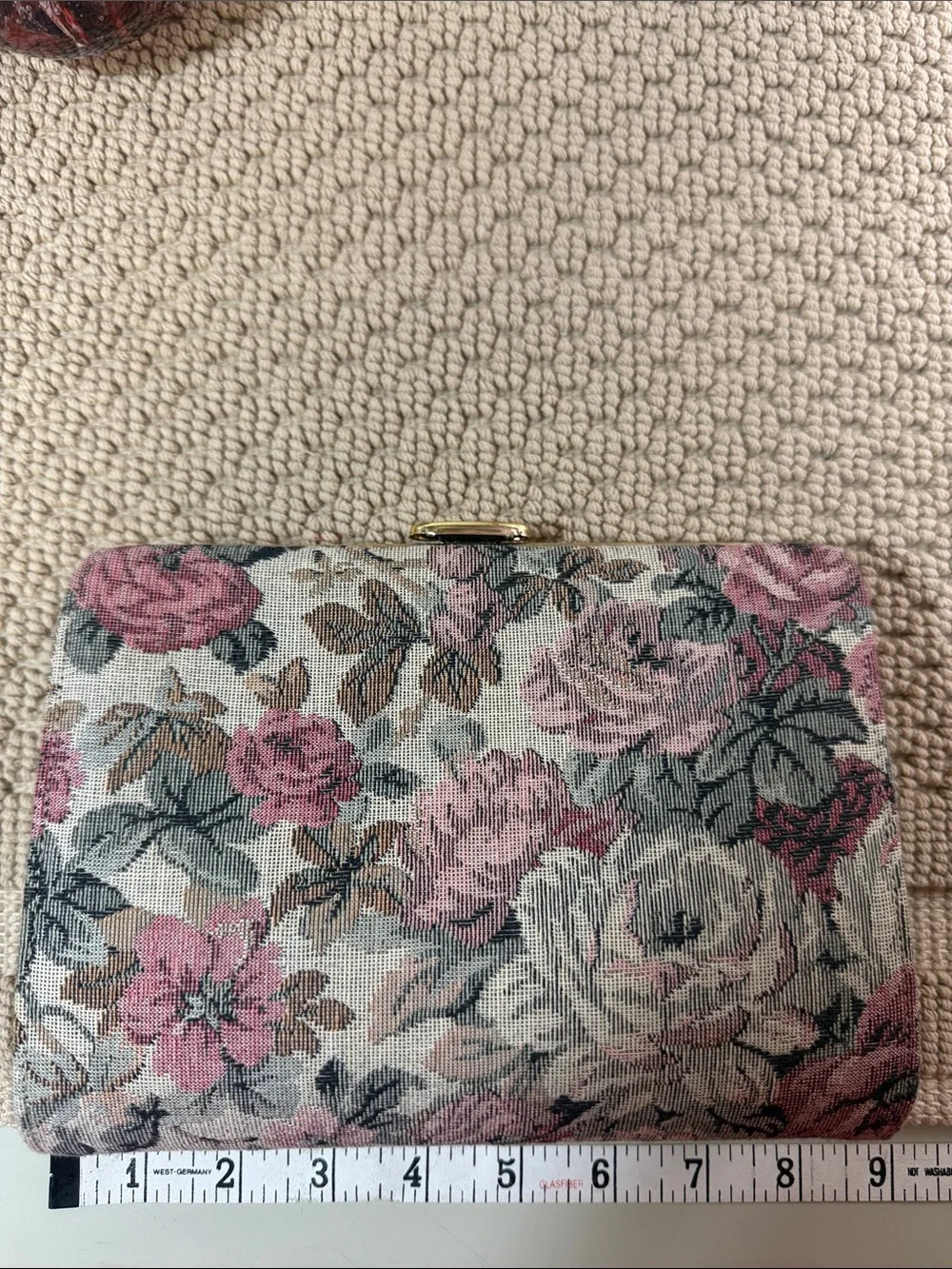 Vintage Floral Tapestry Convertible Chain Clutch Evening Bag